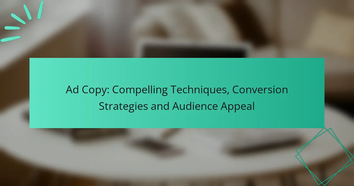 Ad Copy: Compelling Techniques, Conversion Strategies and Audience Appeal
