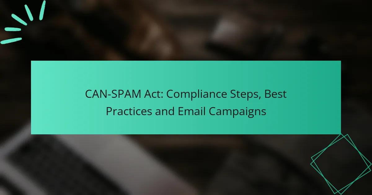 CAN-SPAM Act: Compliance Steps, Best Practices and Email Campaigns
