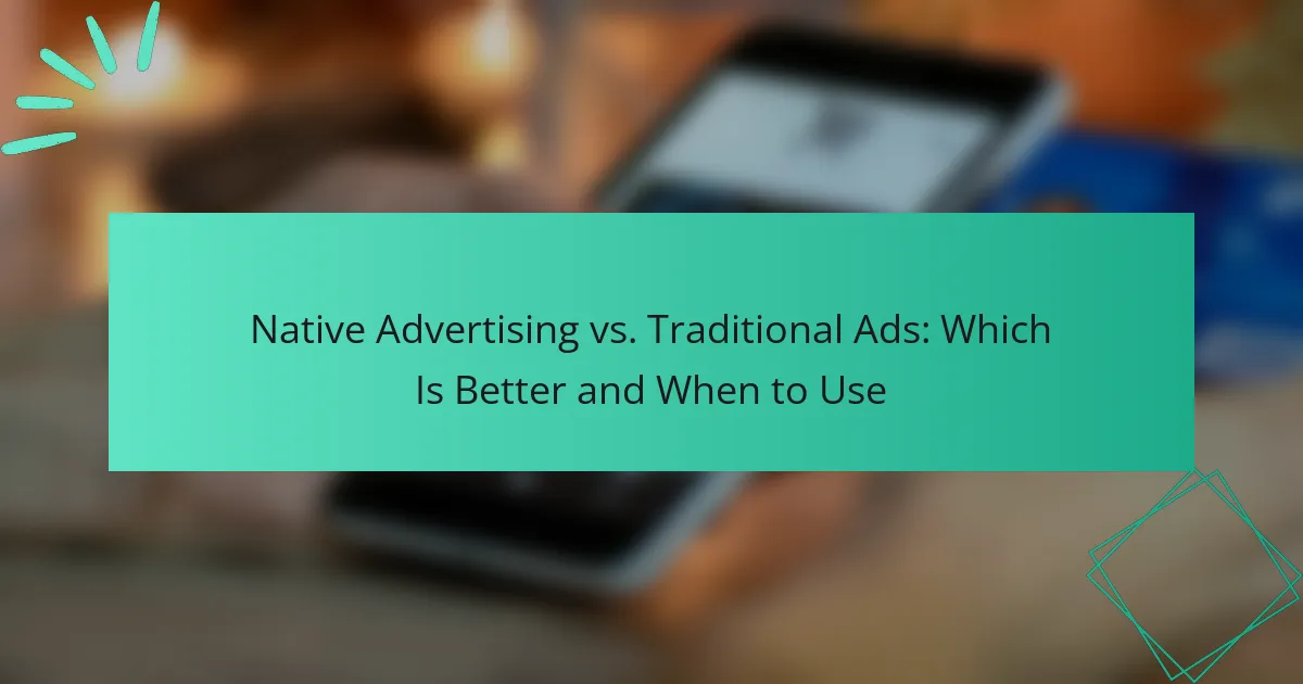 Native Advertising vs. Traditional Ads: Which Is Better and When to Use